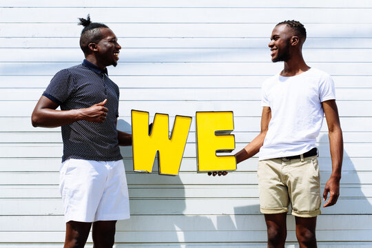 two African-American friends
