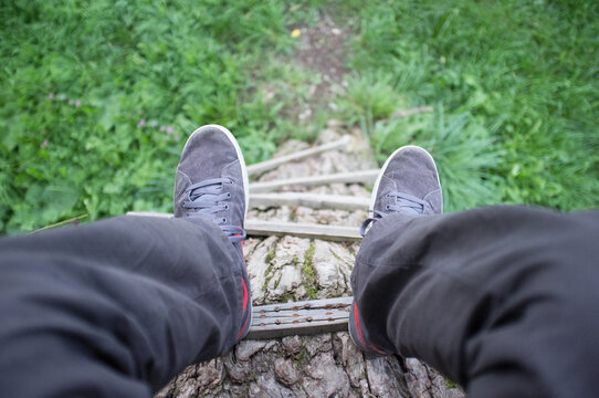 Sitting in the tree house