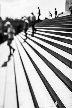 People walking at the Lincoln Memorial in Washington