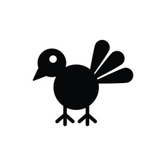 Chick icon vector on white background, simple sign and symbol.