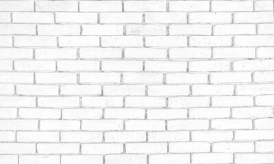 Modern white vintage brick wall texture for background retro white Washed, Old Brick Wall Surface Grunge Shabby Background weathered texture stained, old stucco light gray and paint white brick wall.
