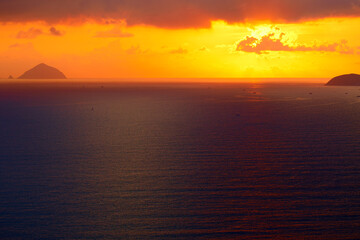 Unforgettable tropical seascape. Travel background.