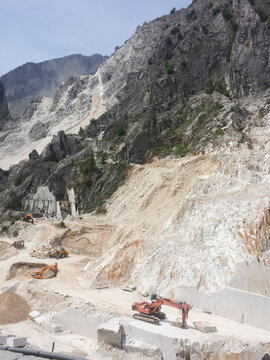 Marble quarry site, Italy