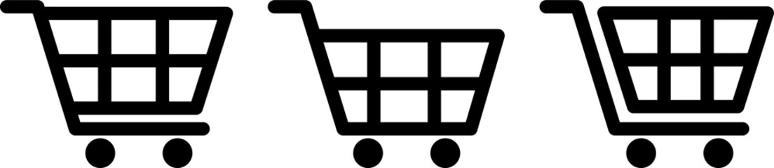 shopping cart, shop and sale icon for apps and websites