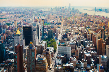Summer sunset in Manhattan