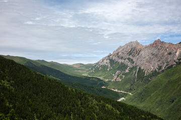 Naklejka premium Huanglong scenic spot, Sichuan, China