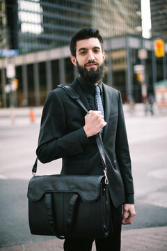 Young Hip Businessman in Suit