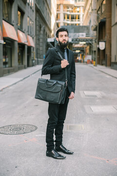 Young Hip Businessman in Suit