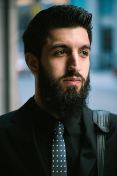 Young Hip Businessman in Suit
