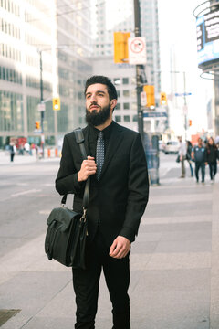 Young Hip Businessman in Suit