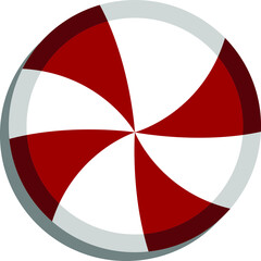 Simple Heart Vector Design in Red and White