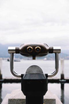 Tourist binoculars in Vancouver