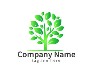 Tree logo vector brand identity