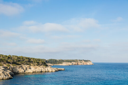 Coast landscape with copyspace in Mallorca, Spain