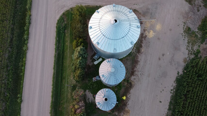 aerial silo © Aaron