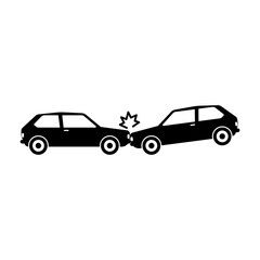 Car crash icon vector illustration