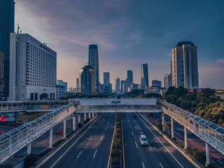 Jakarta skyline at night, Indonesia