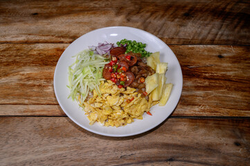 Rice Seasoned with Shrimp Paste Khao Kluk Kapi