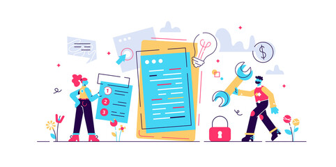 Mobile application development process