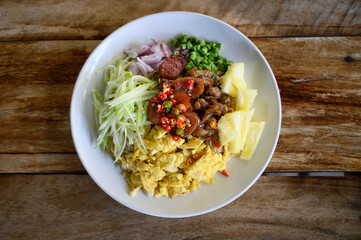 Rice Seasoned with Shrimp Paste Khao Kluk Kapi
