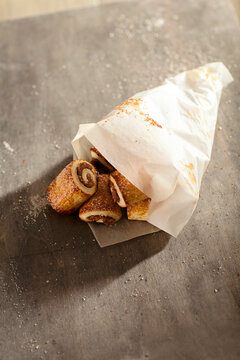 Baking paper packaged rugelach