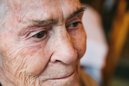 Senior woman smiling portrait. Grandmother