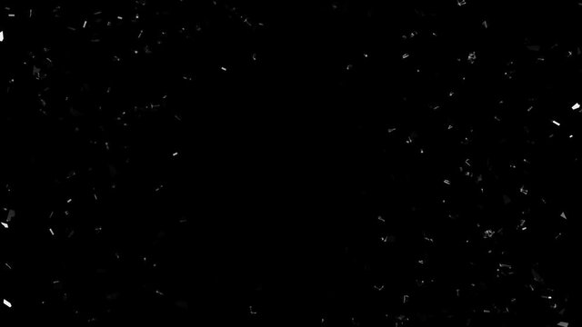 Glass breaking in slow motion on black background. Hammer breaking Pane of Glass against Black Background, Slow Motion.