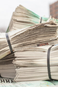 Heaps of Old Newspaper