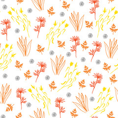 Fall banner with Gold leaves. Vector illustration EPS 10