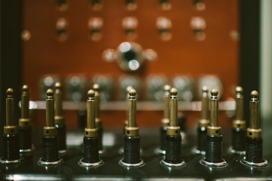 Old telephone switchboard