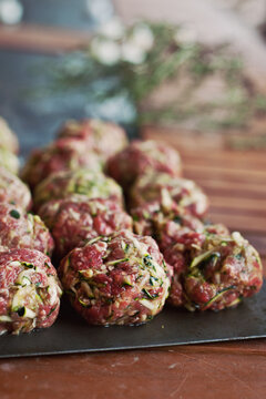 beef and zucchini rissole