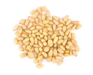 pine nuts isolated on white background