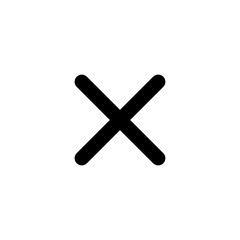 Obraz premium cancel mark icon button