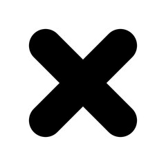 X mark icon button