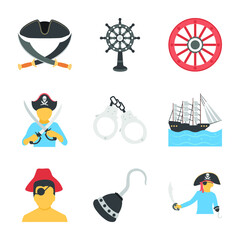 Set Of Pirates Icons 