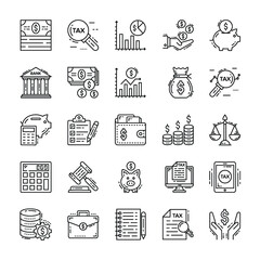 Finance And Tax Icons