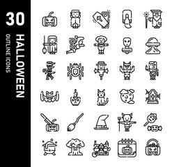 halloween icon for website, application, printing, document, poster design, etc.