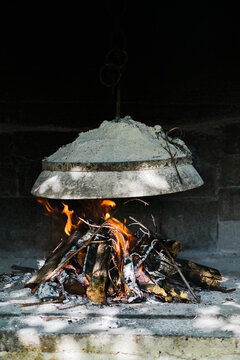 Wood fire