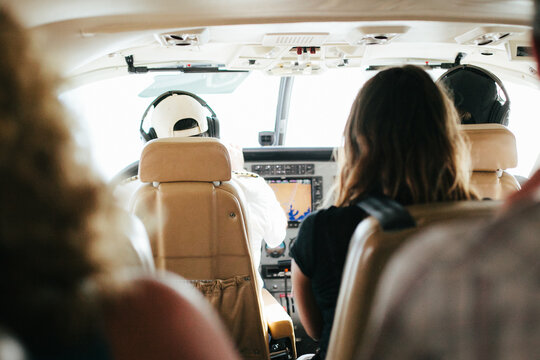 Flying Over Uganda in Small Private Plane