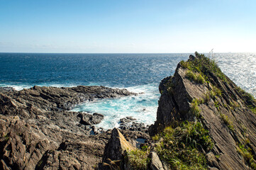 鹿児島県　屋久島の尾之間灯台からの眺望