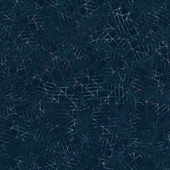 Fototapeta na wymiar Lux navy and white iridescent geo seamless pattern. High quality illustration. Geometric shapes overlayed with holographic faded blurry colors and blobs in a marble like pattern. Futuristic design.