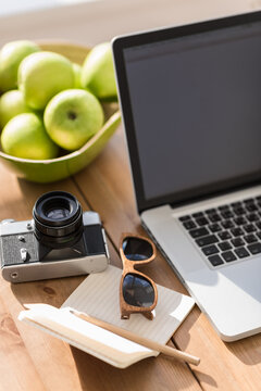 Modern Woman's Business Desk at Home or Office