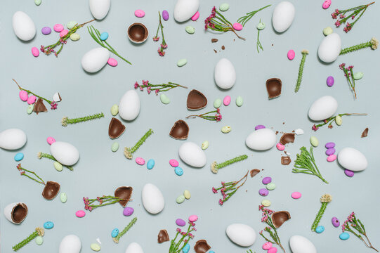 Flowers and Chocolate Eggs