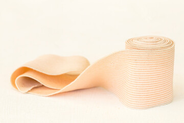  roll bandage for first aid accident decoration on background white