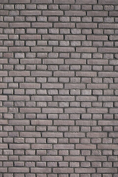Fototapeta Extremely neat and new light grey brick wall