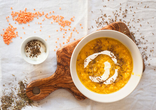 Red lentil soup