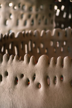 Decorated Traditional Mud Wall