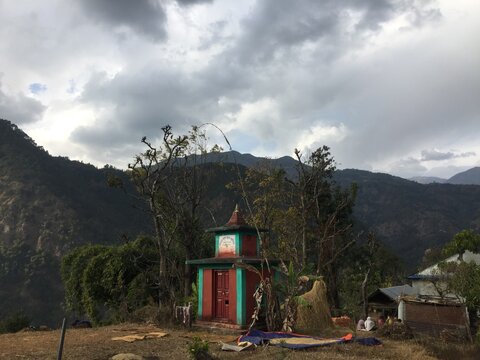 black cloud nature nepal