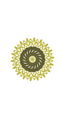 sunflower mandala, very suitable for wall furniture, decoration and others