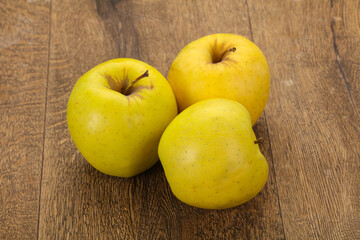 Yellow ripe apples